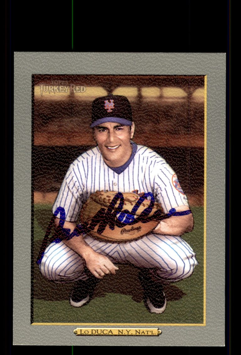 Signed Baseball Card Auto Paul Lo Duca 2006 Topps Turkey Red #393 New York Mets