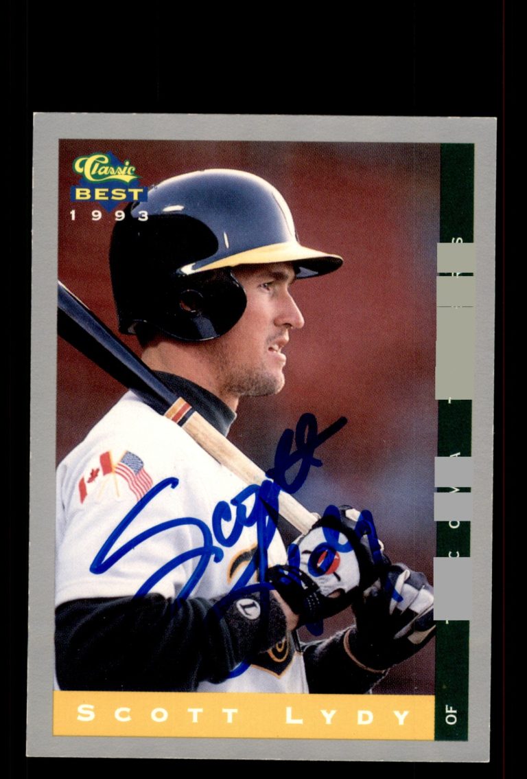 Signed Baseball Card Auto Scott Lydy 1993 Classic Best #144 Tacoma Tigers