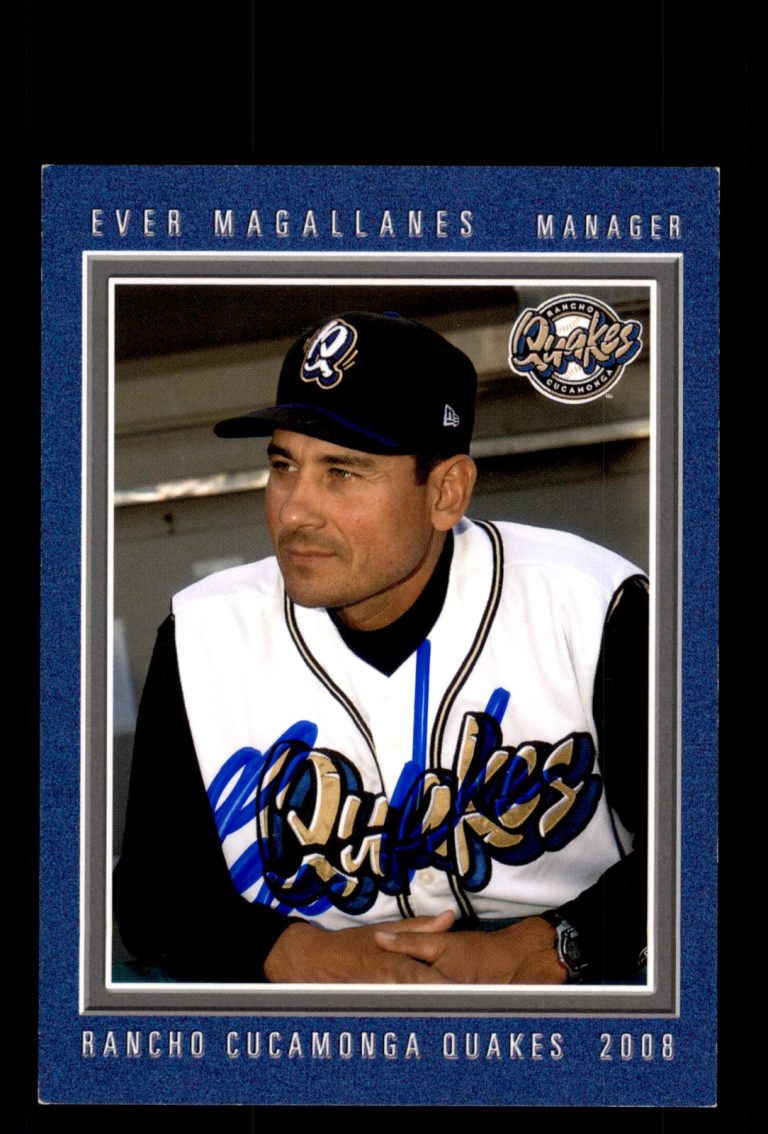 Signed Baseball Card Auto Ever Magallanes 2008 Rancho Cucamonga Quakes