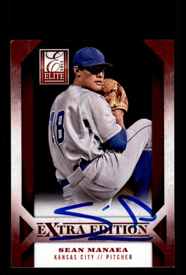 Signed Baseball Card Auto Sean Manaea 2013 Panini Elite #10 Royals In Person