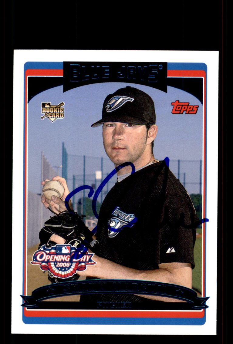 Signed Baseball Card Auto Shaun Marcum 2006 Topps Opening Day #153 Blue Jays