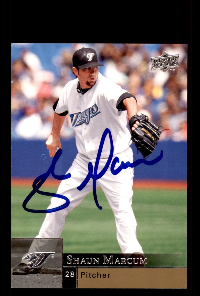 Signed Baseball Card Auto Shaun Marcum 2009 Upper Deck #926 Toronto Blue Jays