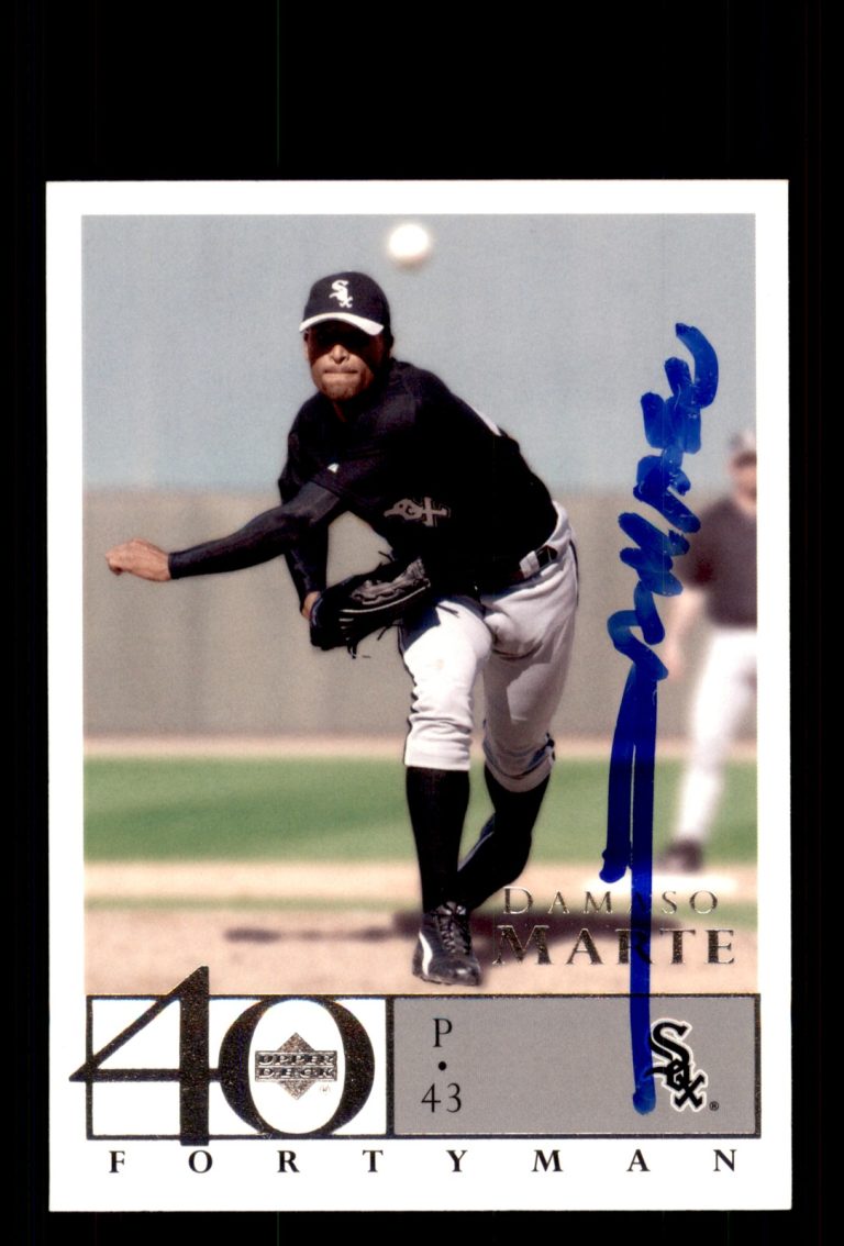 Signed Baseball Card Auto Damaso Marte 2003 Upper Deck 40-Man #326 White Sox