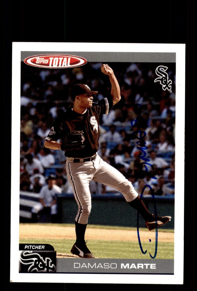 Signed Baseball Card Auto Damaso Marte 2004 Topps Total #122 Chicago White Sox