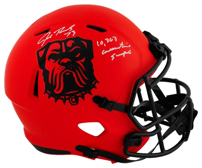 Joe Thomas Signed Browns RAVE Riddell Full Size Replica Helmet w/Snaps -(SS COA)