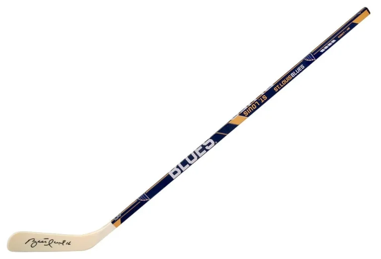 Brett Hull Signed Franlkin Blues Logo 48 Inch Full Size Hockey Stick- (SS COA)