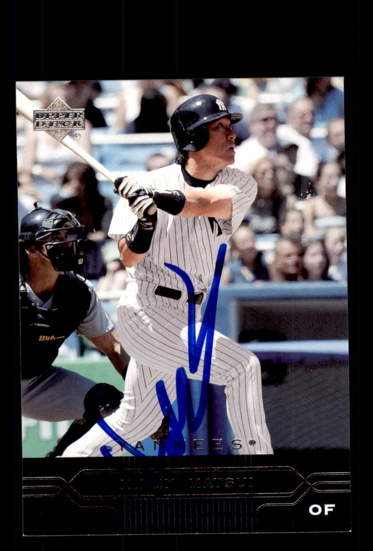 Signed Baseball Card Auto Hideki Matsui 2005 Upper Deck New York Daily #NYY3