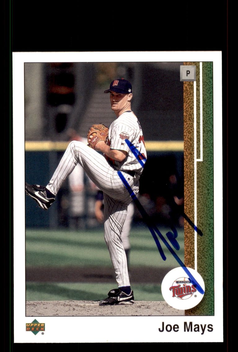 Signed Baseball Card Auto Joe Mays 2002 UD Authentics #68 Minnesota Twins