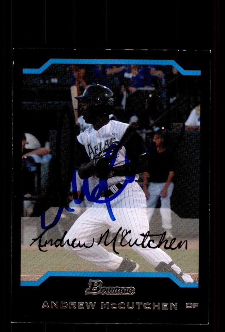 Signed Baseball Card Auto Andrew McCutchen 2004 Bowman #AFL5 Aflac RC