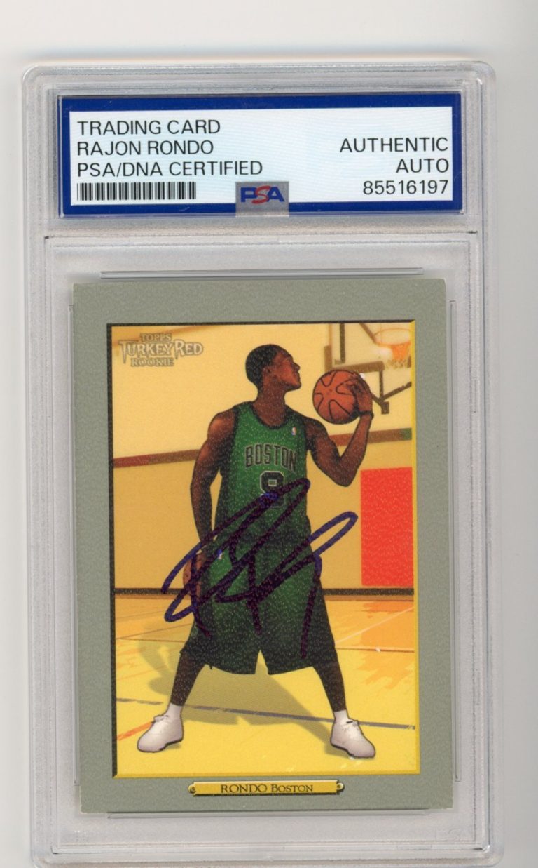 RAJON RONDO SIGNED BASKETBALL CARD 2006-07 TOPPS TURKEY RED RC AUTO PSA/DNA