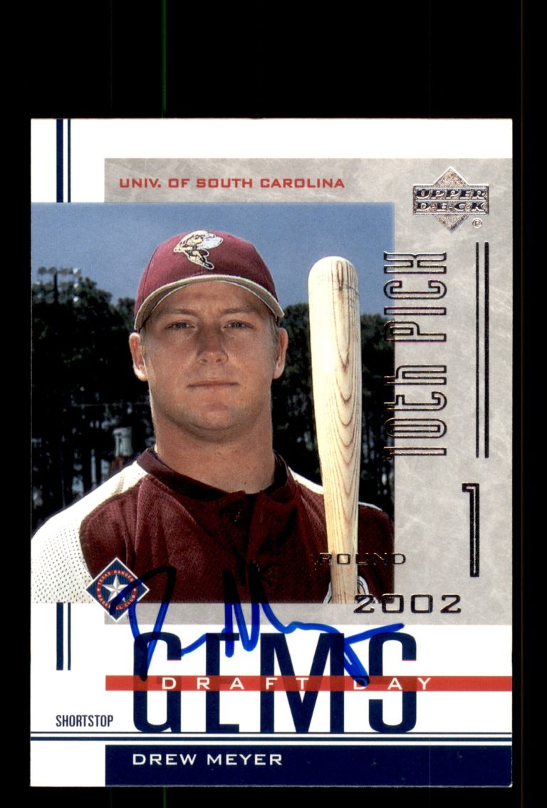 Signed Baseball Card Auto Drew Meyer 2002 Upper Deck Minor League #234