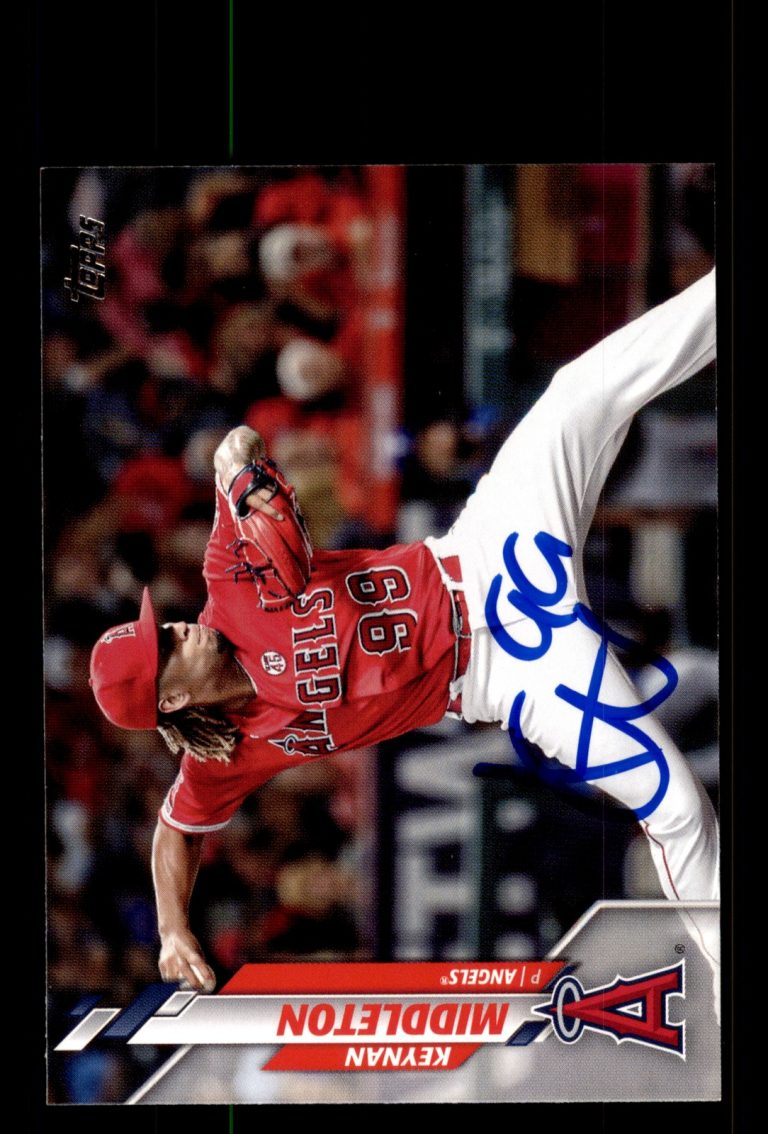 Signed Baseball Card Auto Keynan Middleton 2020 Topps #U-168 Angels