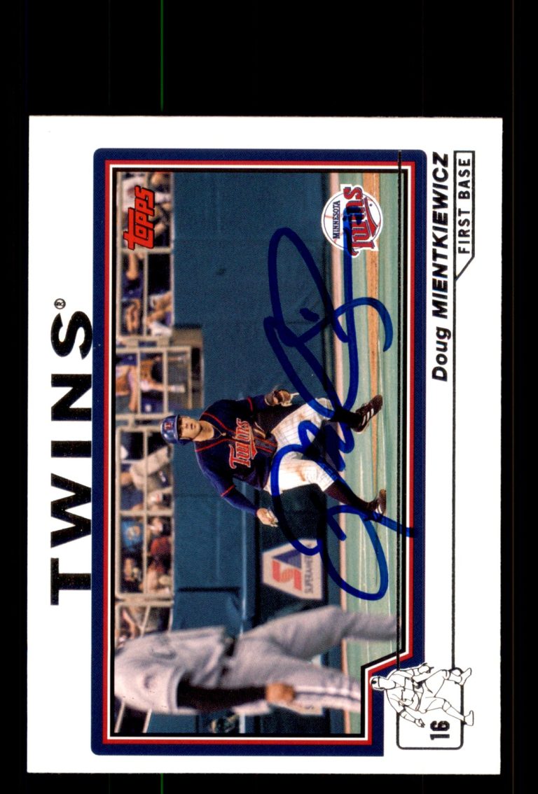 Signed Baseball Card Auto Doug Mientkiewicz 2004 Topps #243 Minnesota Twins