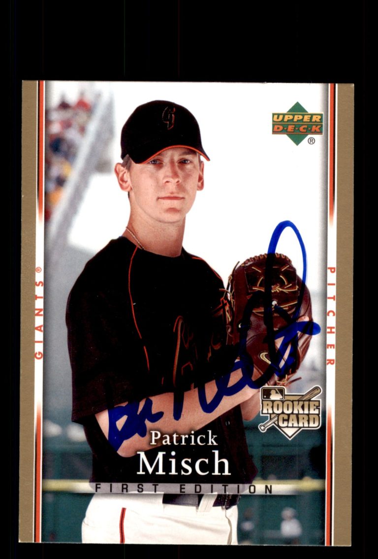 Signed Baseball Card Auto Patrick Misch 2007 Upper Deck First Edition #37 Giants