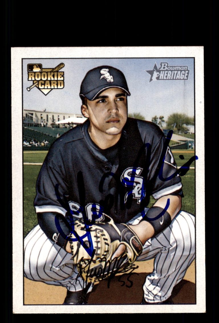 Signed Baseball Card Auto Gustavo Molina 2007 Bowman Heritage #213 White Sox