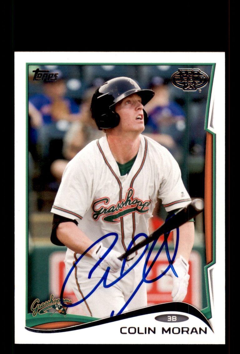 Signed Baseball Card Auto Colin Moran 2014 Topps Pro Debut #128