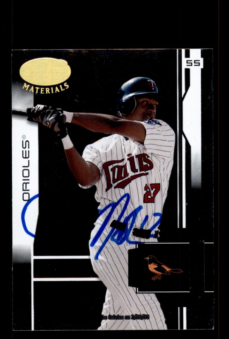 Signed Baseball Card Auto Jose Morban 2003 Leaf Certified Materials #102 Orioles