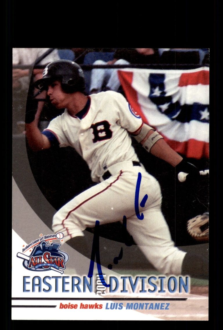 Signed Baseball Card Auto Luis Montanez 2004 Northwest League All-Stars