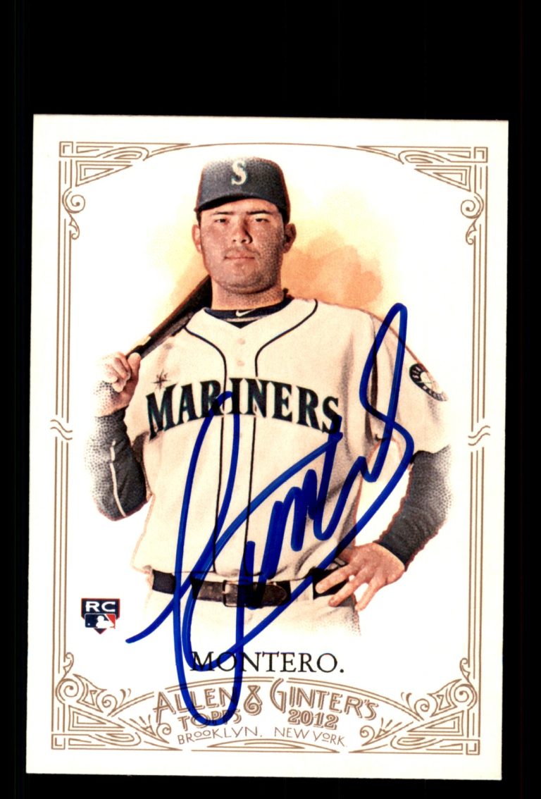 Signed Baseball Card Auto Jesus Montero 2012 Topps Allen & Ginter #277 Mariners