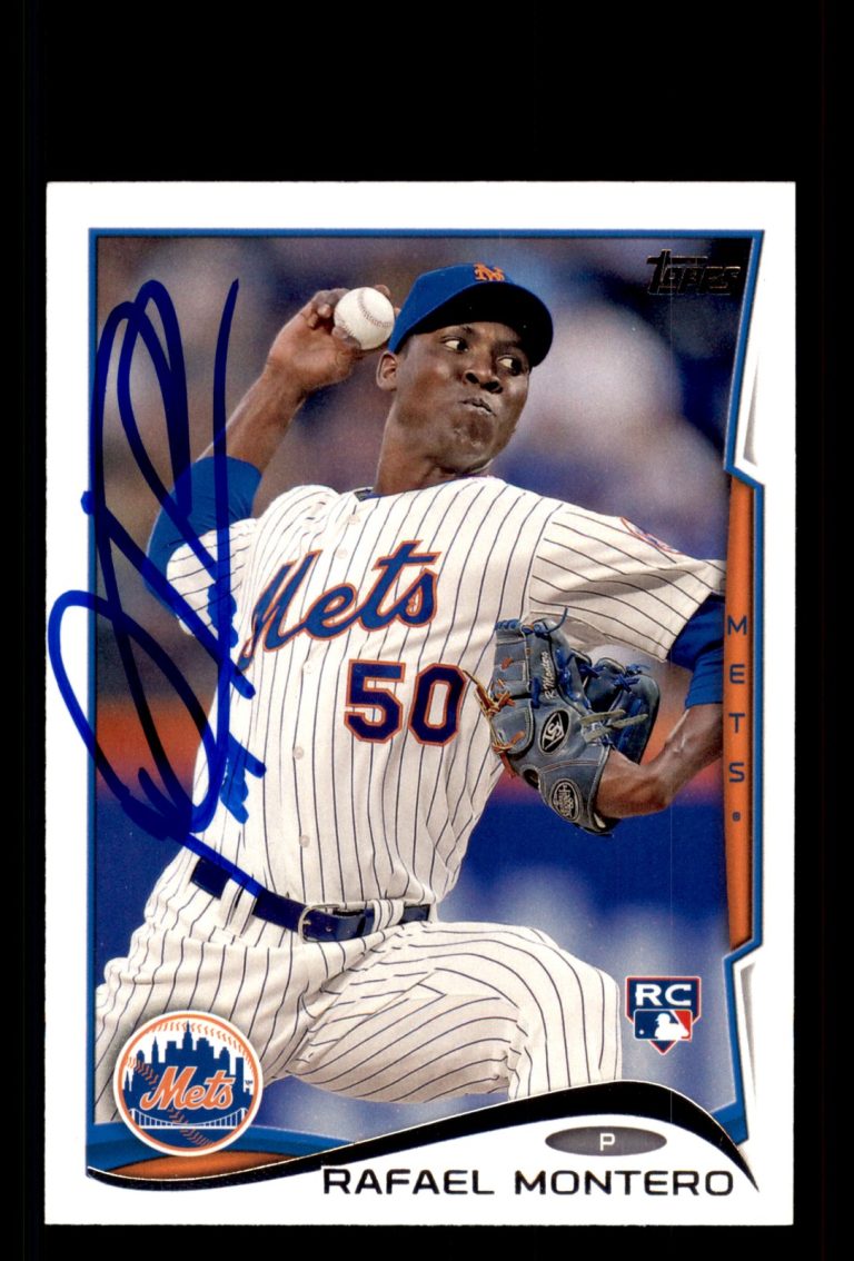 Signed Baseball Card Auto Rafael Montero 2014 Topps Update #US-278 New York Mets