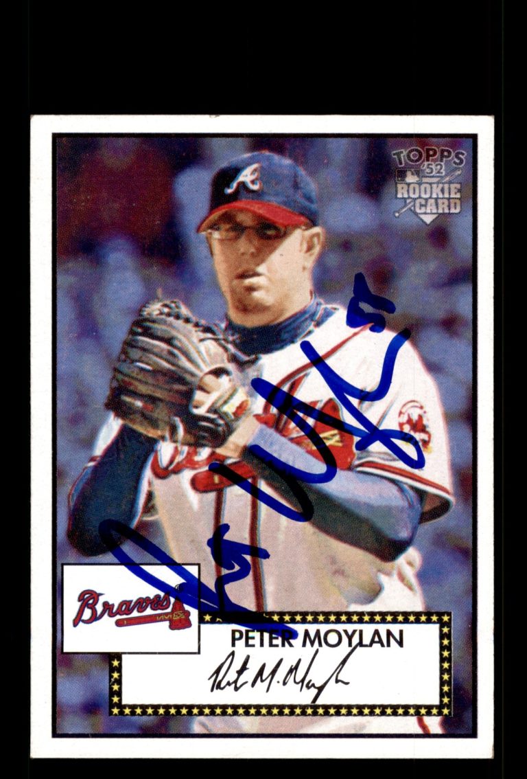 Signed Baseball Card Auto Peter Moylan 2006 Topps '52 Rookies #69 Atlanta Braves