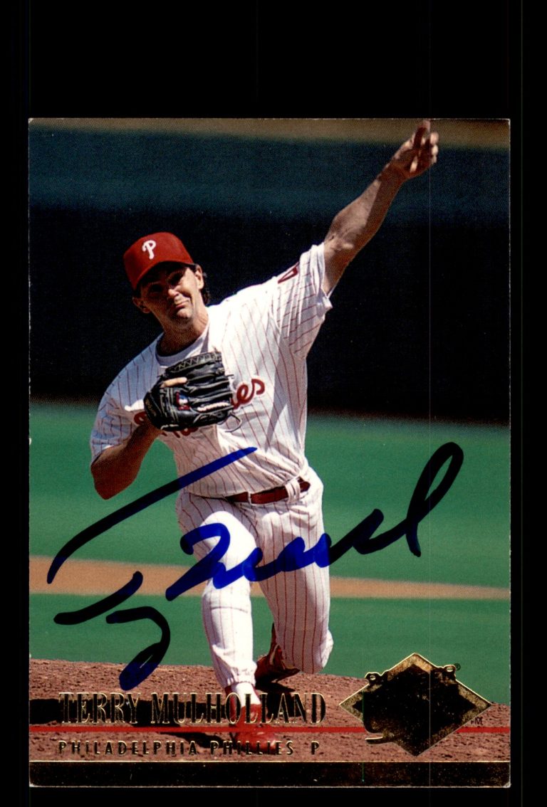 Signed Baseball Card Auto Terry Mulholland 1994 Ultra #251 Philadelphia Phillies