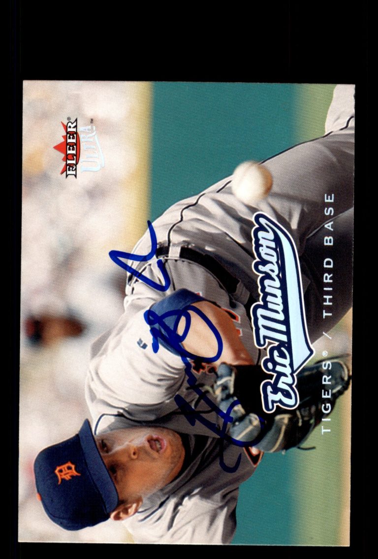 Signed Baseball Card Auto Eric Munson 2005 Ultra #150 Detroit Tigers