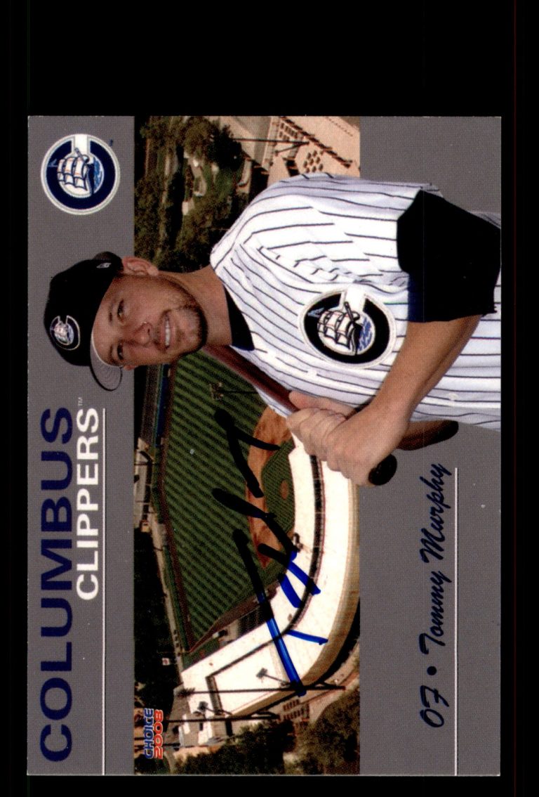 Signed Baseball Card Auto Chris Booker 2008 Choice Columbus Clippers