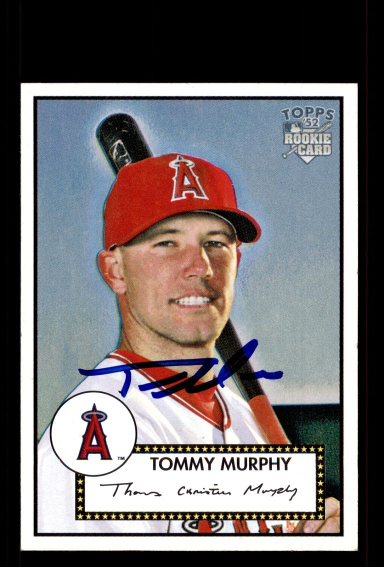Signed Baseball Card Auto Tommy Murphy 2006 Topps '52 Rookies #146 Angels