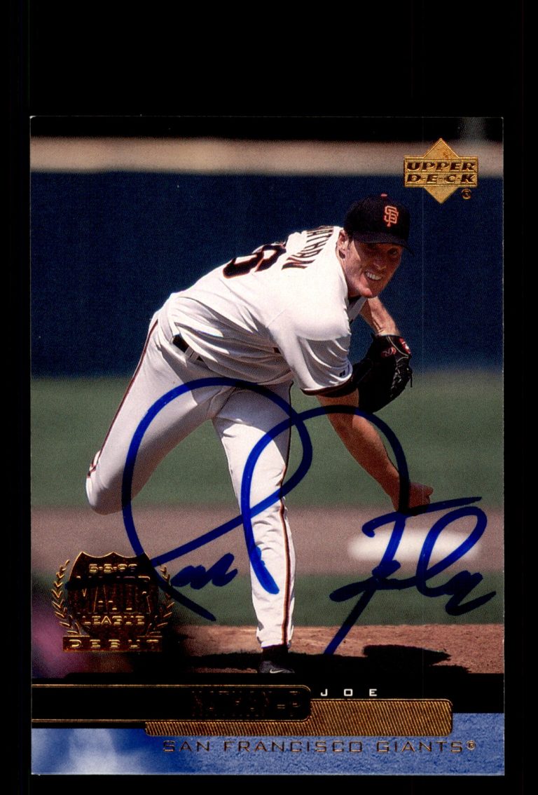 Signed Baseball Card Auto Joe Nathan 2000 Upper Deck #491 San Francisco Giants