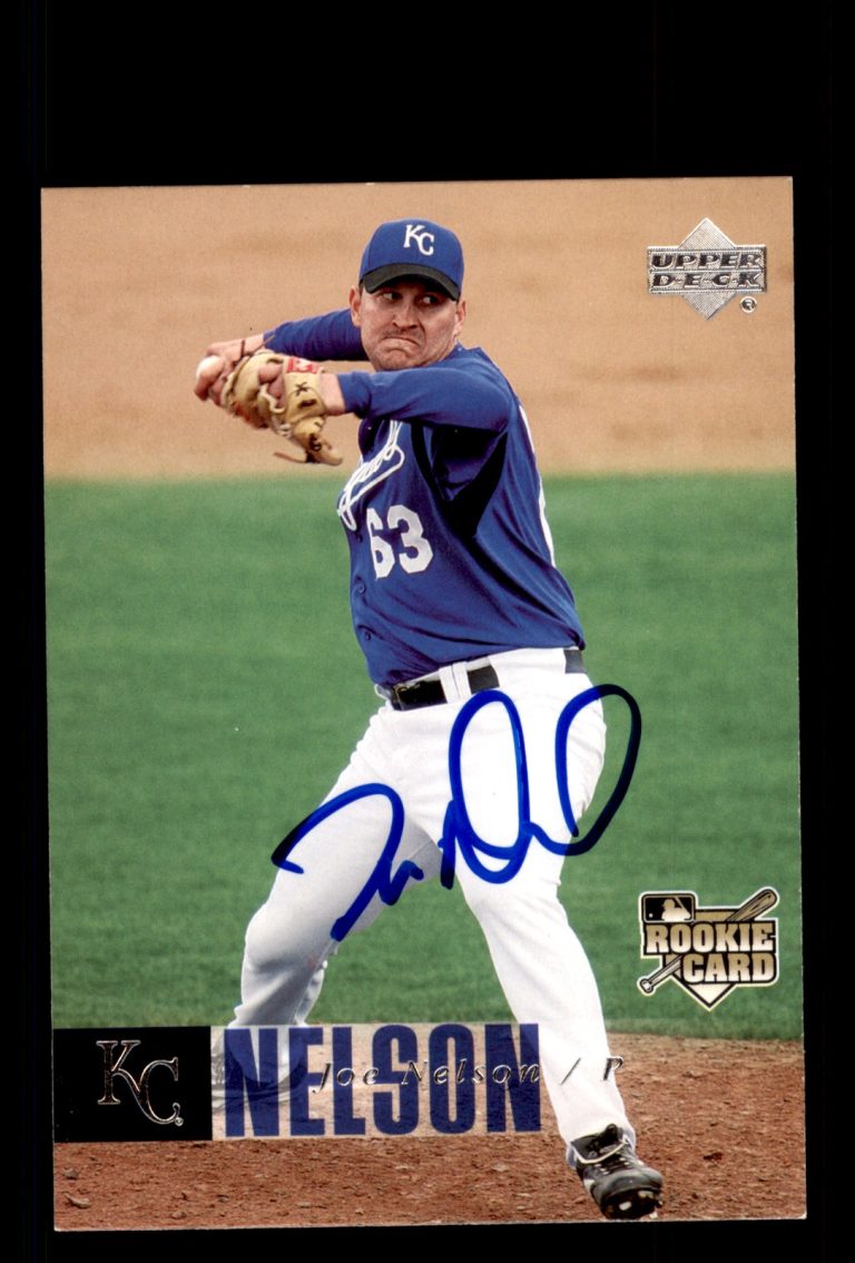Signed Baseball Card Auto Joe Nelson 2006 Upper Deck #644 Kansas City Royals