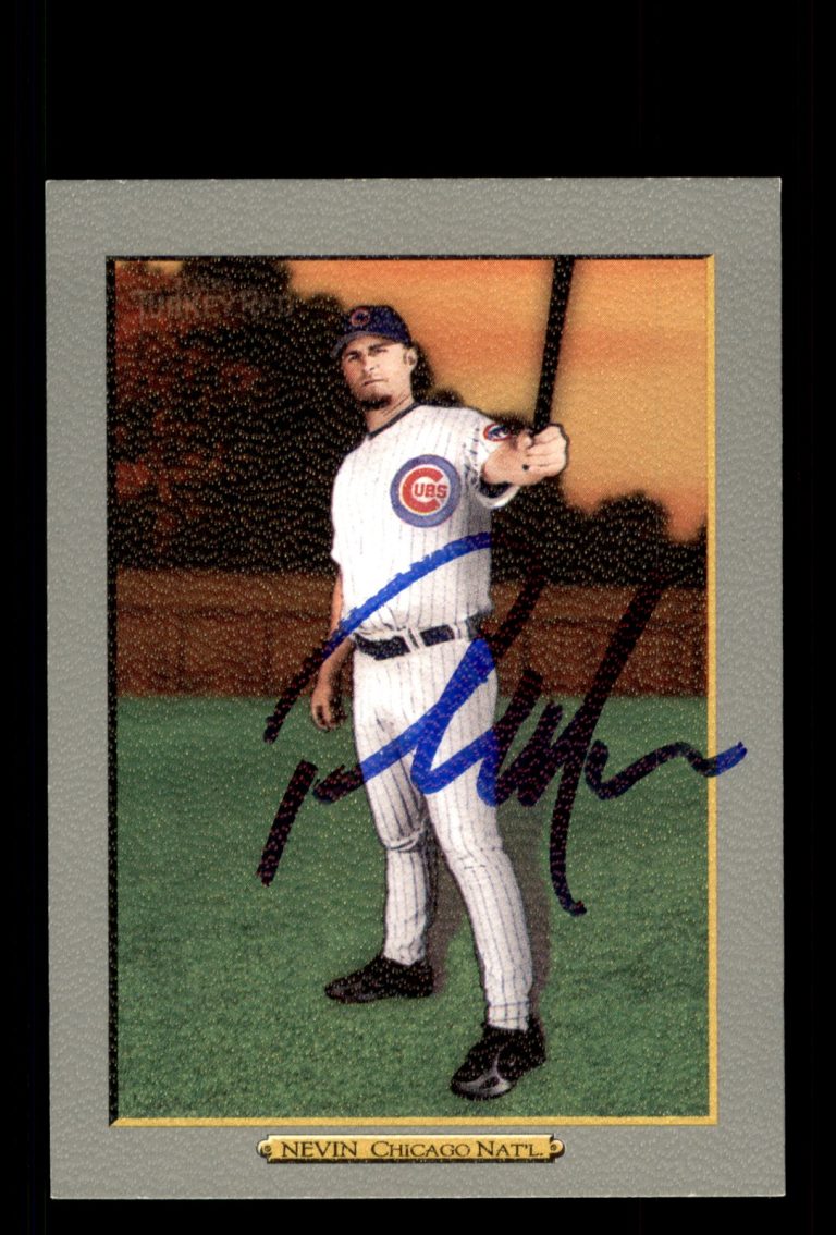 Signed Baseball Card Auto Phil Nevin 2006 Topps Turkey Red #480 Chicago Cubs