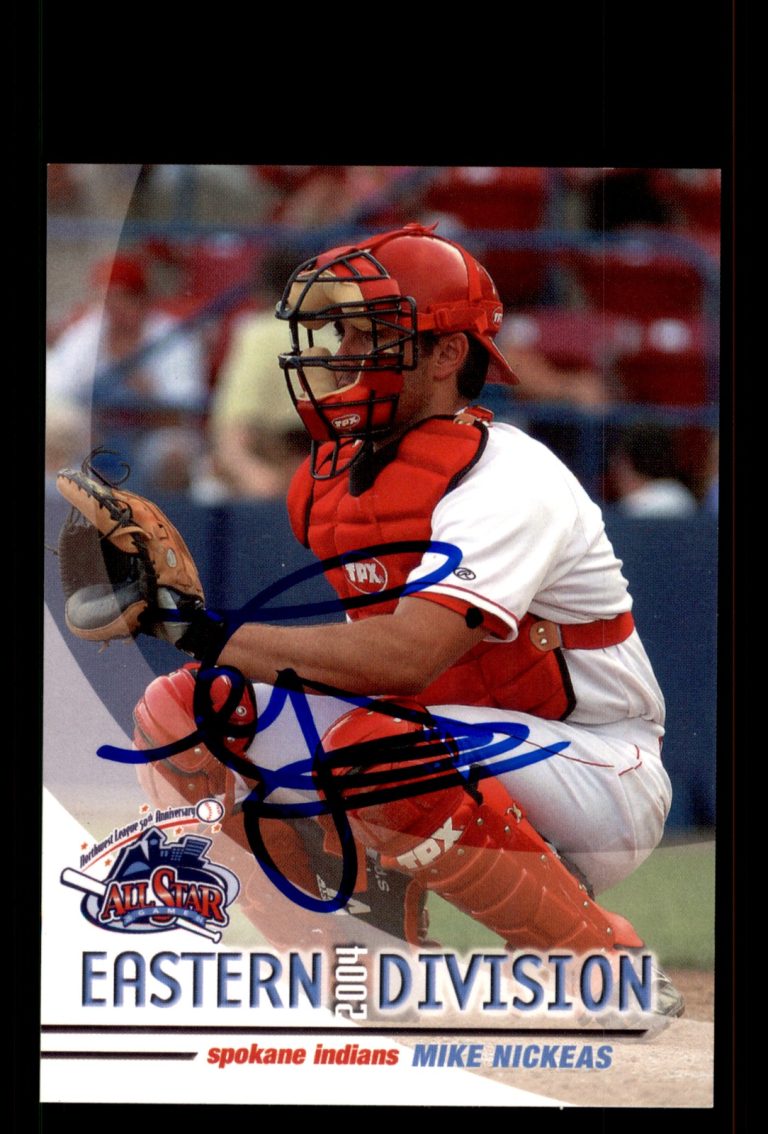Signed Baseball Card Auto Mike Nickeas 2004 Northwest League All-Stars