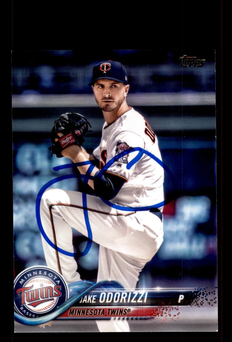 Signed Baseball Card Auto Jake Odorizzi 2018 Topps Update #US47 Minnesota Twins