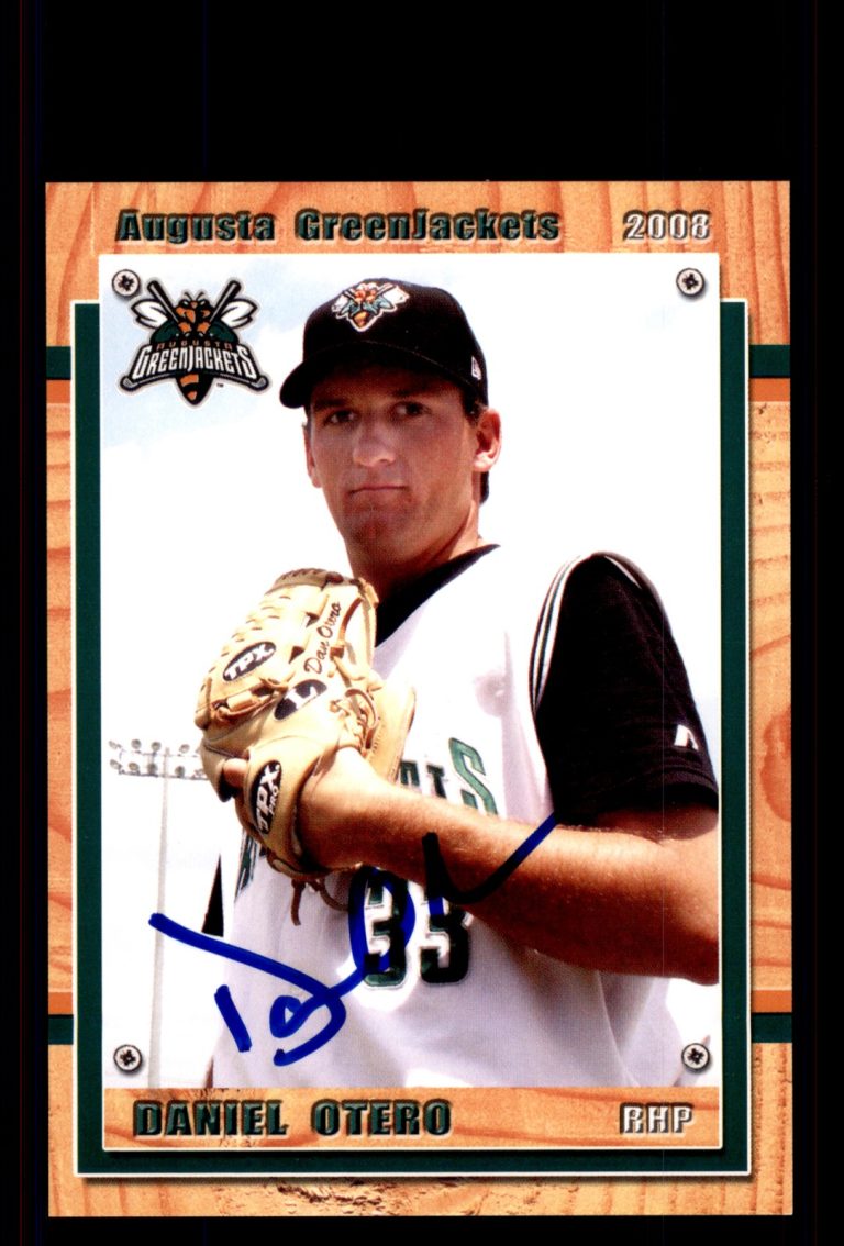 Signed Baseball Card Auto Daniel Otero 2008 Grandstand Augusta GreenJackets