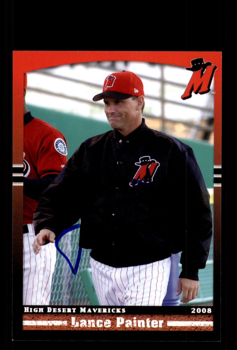 Signed Baseball Card Auto Lance Painter 2008 Grandstand High Desert Mavericks