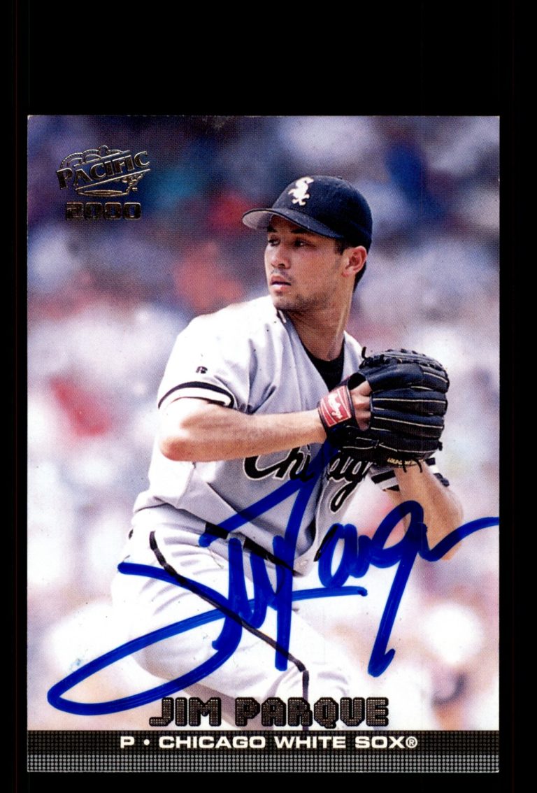 Signed Baseball Card Auto Jim Parque 2000 Pacific #103 Chicago White Sox