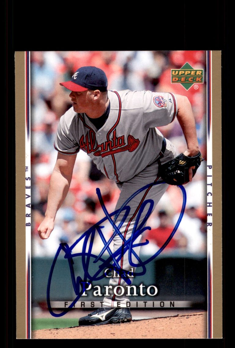 Signed Baseball Card Auto Chad Paronto 2007 Upper Deck First Edition #184