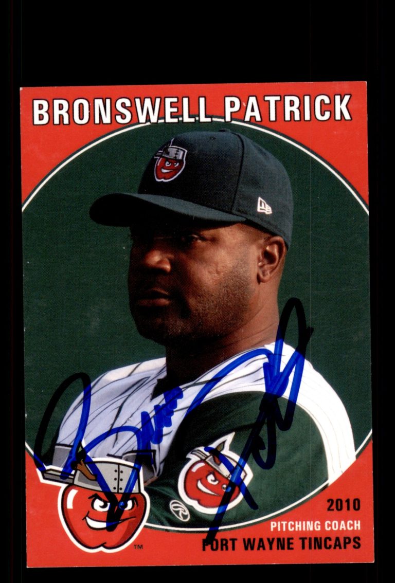 Signed Baseball Card Auto Bronswell Patrick 2010 Grandstand Fort Wayne TinCaps