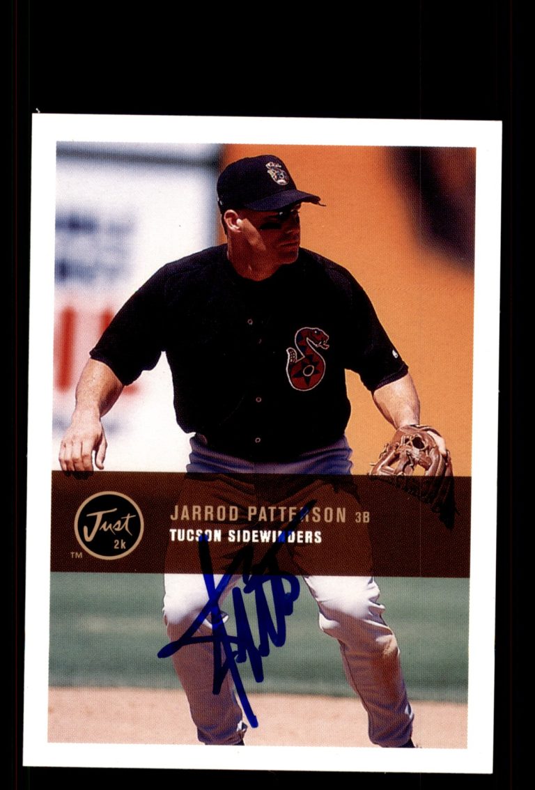 Signed Baseball Card Auto Jarrod Patterson 2000 Just #170 Tucson Sidewinders