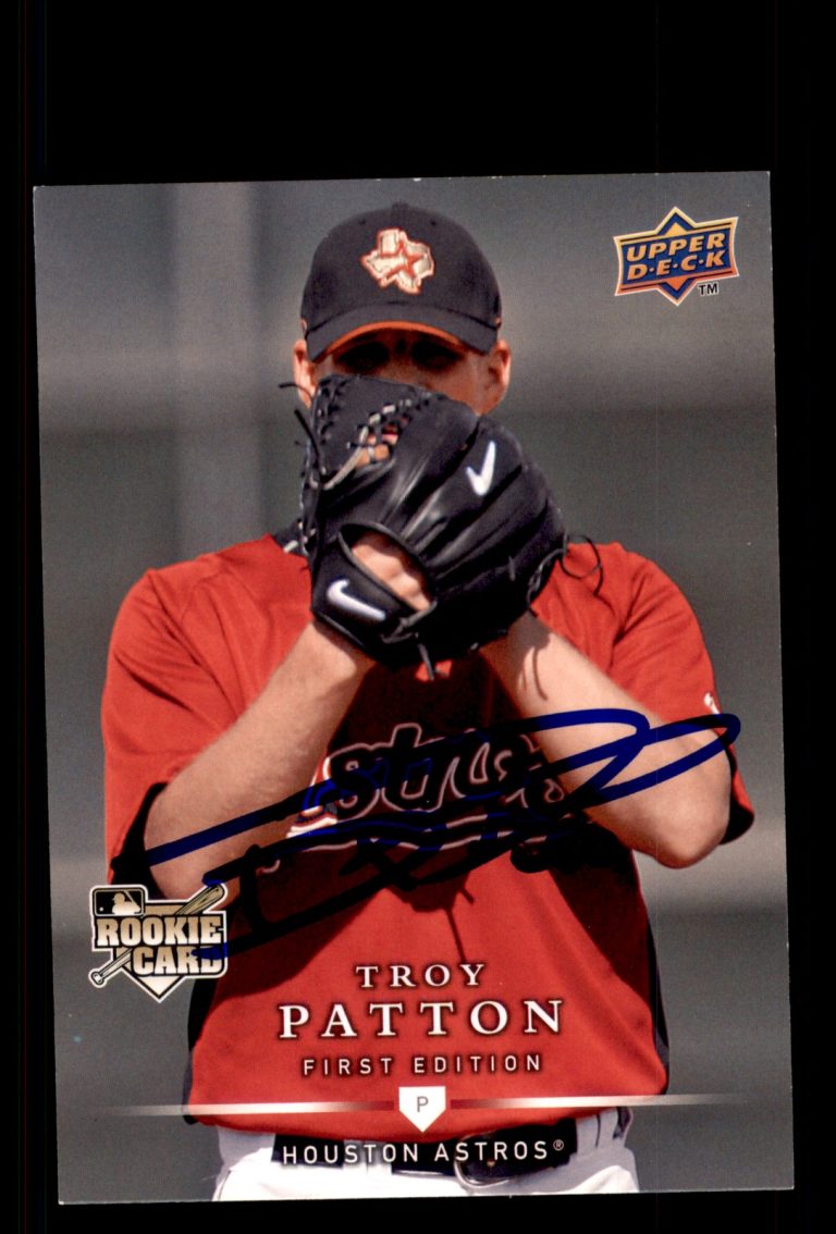 Signed Baseball Card Auto Troy Patton 2008 Upper Deck First Edition #285 Astros