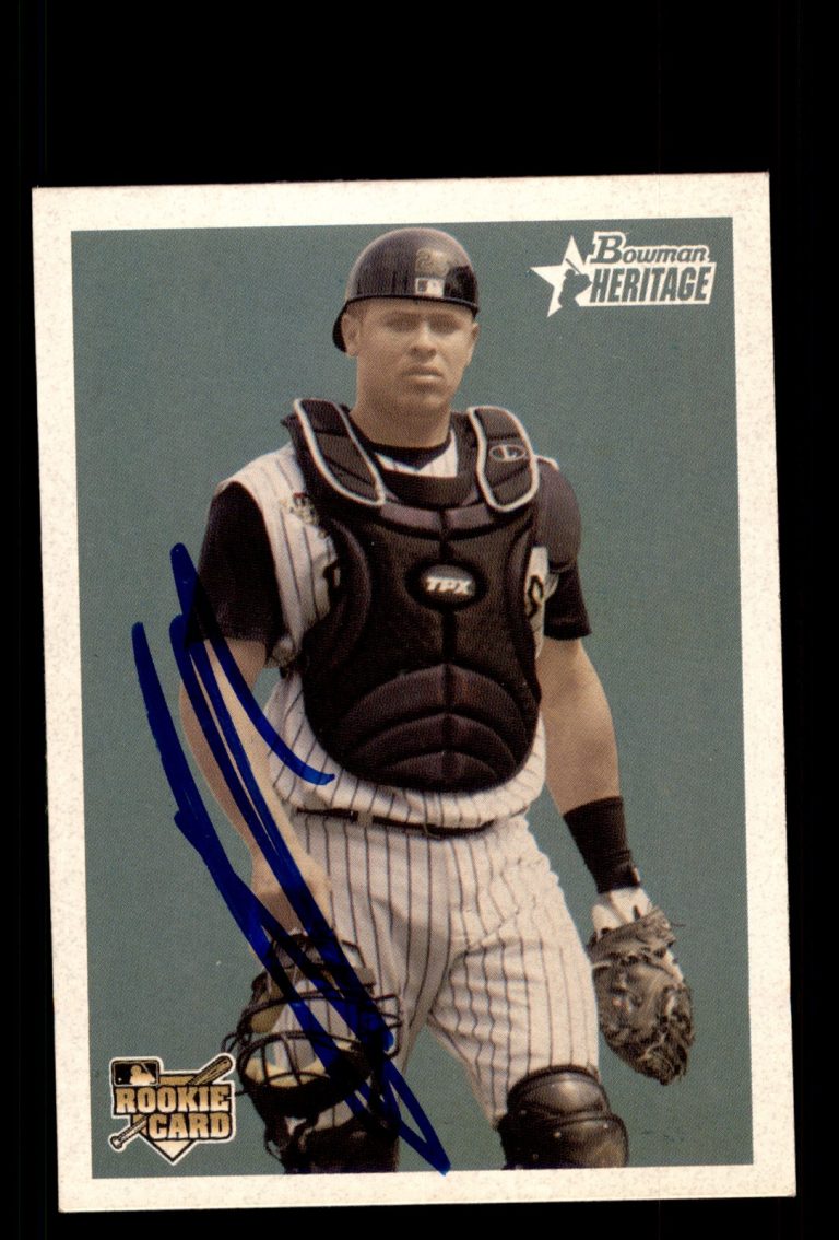 Signed Baseball Card Auto Ronny Paulino 2006 Bowman Heritage #297 Pirates