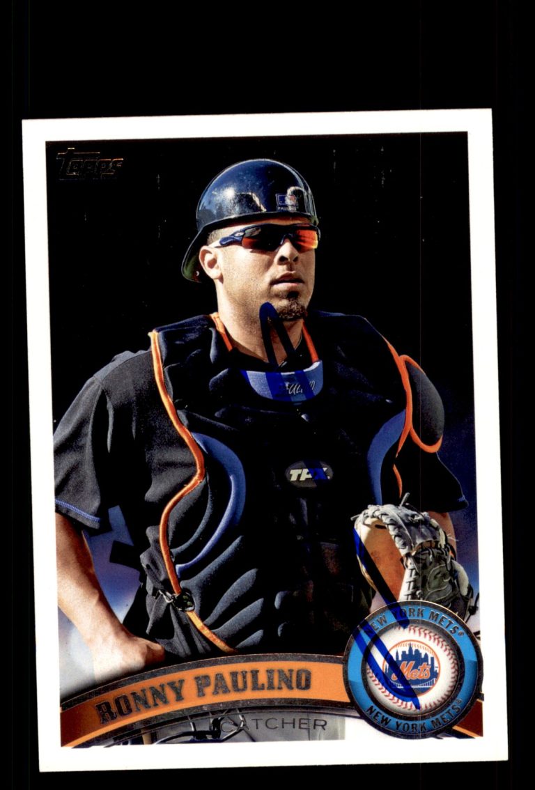 Signed Baseball Card Auto Ronny Paulino 2011 Topps Update #US182 New York Mets