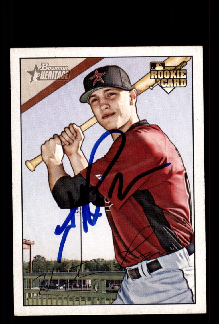 Signed Baseball Card Auto Hunter Pence 2007 Bowman Heritage #226 Houston Astros