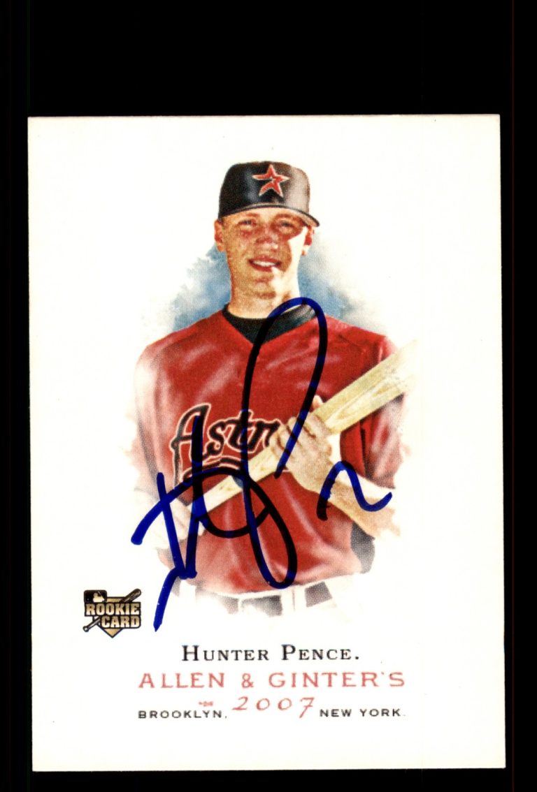 Signed Baseball Card Auto Hunter Pence 2007 Topps Allen & Ginter #119 Astros
