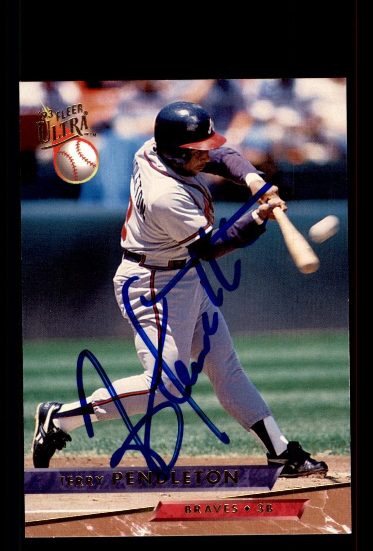Signed Baseball Card Auto Terry Pendleton 1993 Ultra #11 Atlanta Braves