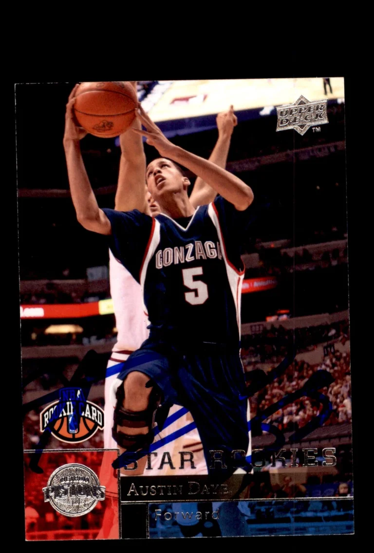 Signed Basketball Card Auto Austin Daye 2009-10 Upper Deck #207 Detroit Pistons