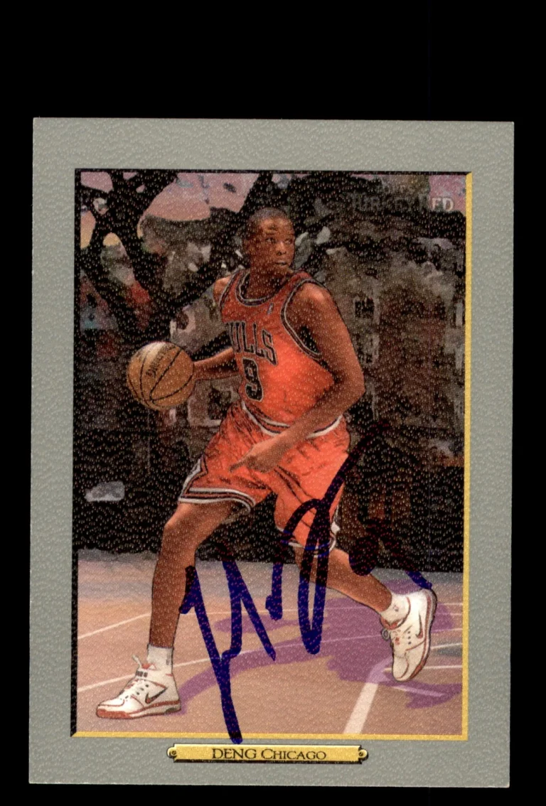Signed Basketball Card Auto Luol Deng 2006-07 Topps Turkey Red #85 Chicago Bulls