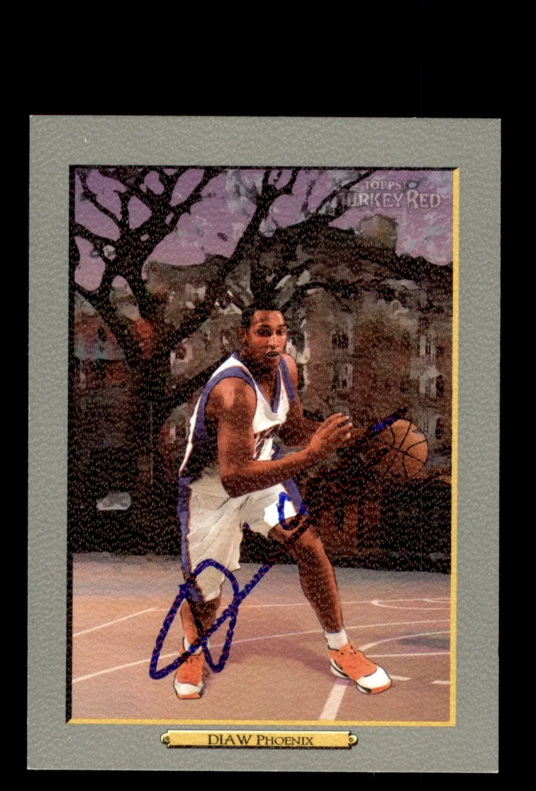 Signed Basketball Card Auto Boris Diaw 2006-07 Topps Turkey Red #27 Phoenix Suns