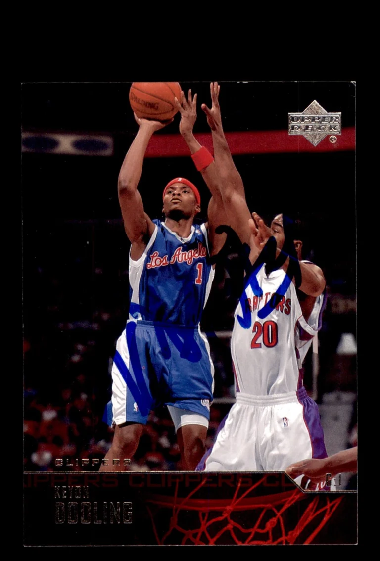 Signed Basketball Card Auto Keyon Dooling 2003-04 Upper Deck #115 Clippers